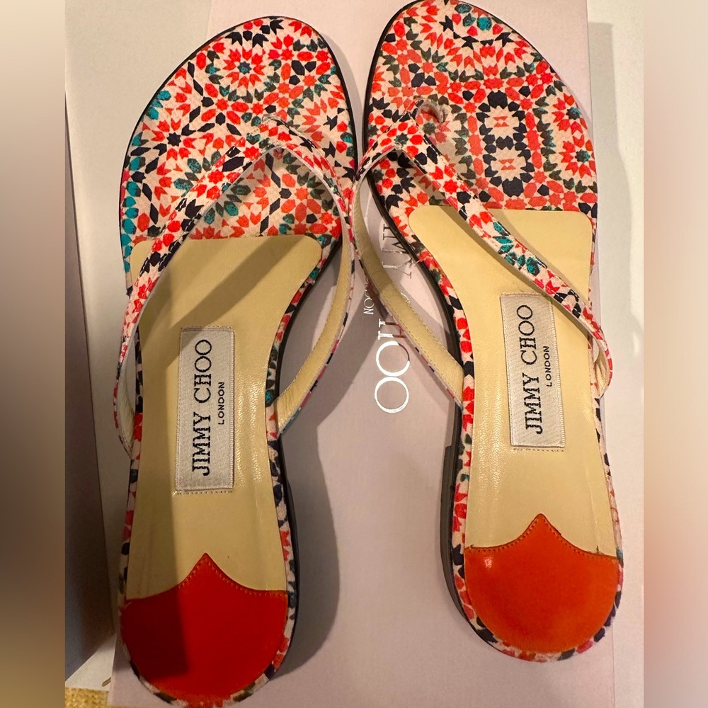 Dainty floral sandals